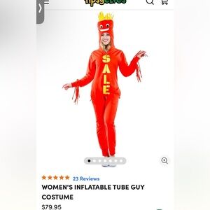 Wacky wavy tube woman costume